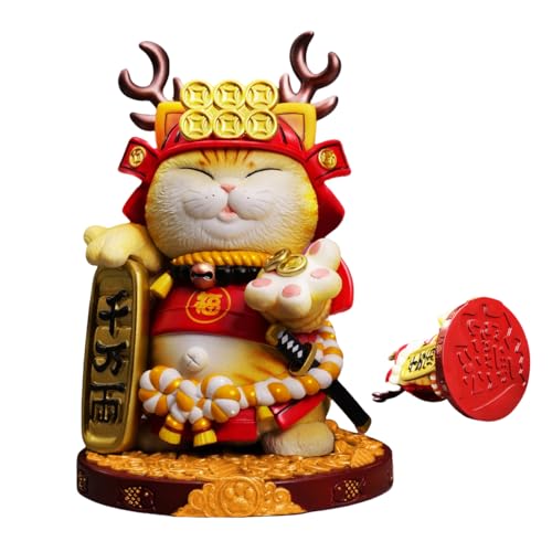 Figurine Plutus Cat Mini ZFS2403 rouge HiPlay pour sublimer votre bureau ou étagère de salon