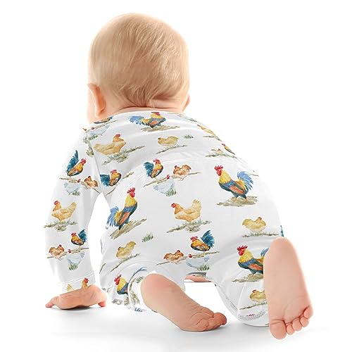 vvfelixl Baby Bodysuits Pants Sets Border Collie Dog Long Sleeve Baby Clothes For Boys Girls 0-24 Months Cow Pattern3