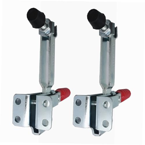 Mikikit 2pcs Welding Clamp Welding Accessory Woodworking Accessory Welding Fixed Clamp Woodworking Holding Clamps Replacement Toggle Clamps Welding Quick Fixed Clamps Iron Silver