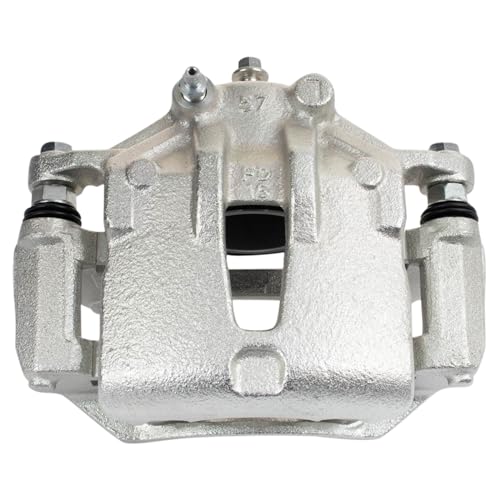 Image of TRQ Front Left Brake Caliper w /Bracket Driver Side | For 2006-2007 Hyundai Accent 2010-2013 Kia Forte Forte Koup Rio Rio5
