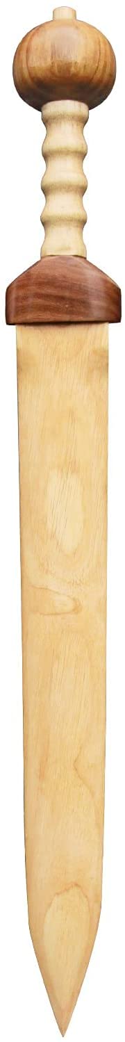 11D Wooden Roman Gladius Sword, 9.5 cm x 5.5 cm x 71 cm (Multi-Color) 27inch