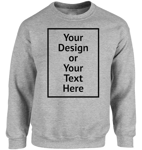 Vizor Personalized Sweatshirt for Men and Women- Custom Your Design Photo Picture Text DIY Gifts