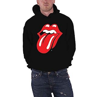 Rolling Stones The Sweat à Capuche Classique Tongue Logo Nouveau Officiel Homme - Les Beatles, Paul McCartney, John Lennon, RIngo Starr, George Harrison