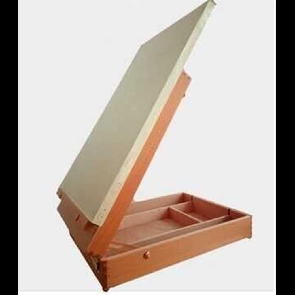 Mallette de peinture à l'huile portable pliable – Chevalet de bureau et boîte à outils d'art pour artistes – Idéal pour les voyages et l'utilisation en studio – Parfait pour les peintures à l'huile et
