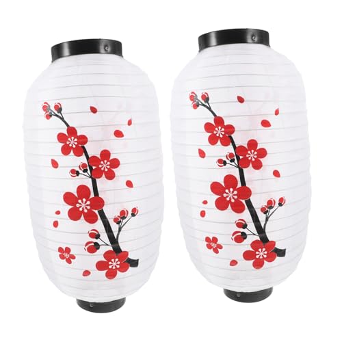 Ipetboom 2 Piezas Linternas Japonesas Colgantes Tradicionales Tela Decoración Izakaya para Restaurante Sushi Hogar
