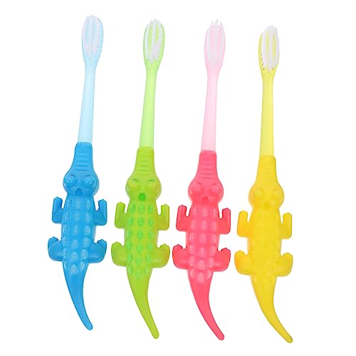 ERINGOGO 8stücke Teiliges Kinderzahnbürsten Ultrasoften Cartoon-borsten Ergonomisch Langlebig Aus Material Zart Zur Mundpflege Für Jungen Und Mädchen Von Jahren Farblich Sortiert