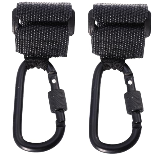 Hohopeti 2個ベビーカーフック 耐荷重対応 滑り止め設計 ダブルフック おむバッグホルダー ショッピングバッグ掛け 車椅子やバイクのハンドルにも対応