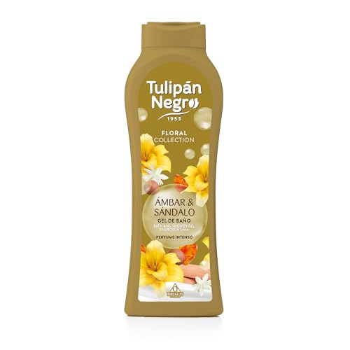 Tulipán Negro – Gel de Baño Hidratante Ámbar y Sándalo 650 ml | Fragancia Floral Duradera | Ritual de Cuidado Diario