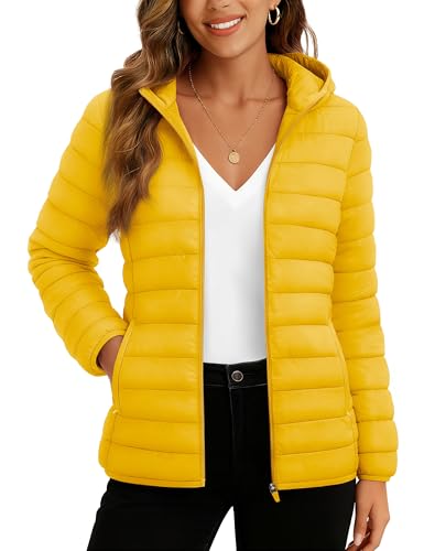 TACVASEN Women's Lightweight Puffer Jacket with...