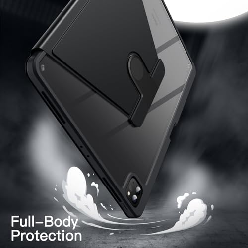 Image of JETech 360 Rotating Case for iPad Pro 12.9 inch 6 /5 /4 /3, Black