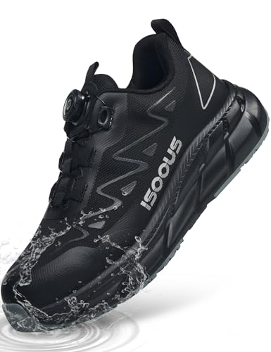 ISOOUS Steel Toe Shoes for Men Women