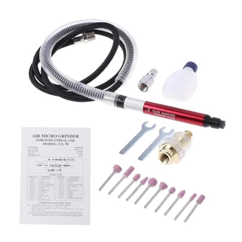 Air Micro Die Grinder Kit Mini Pencil Polishing Rotary Cutting Tool Small Size Light Weight Pen Shaped Design,práctico