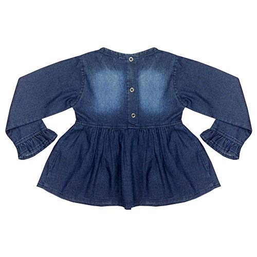Bata Look Jeans Manga Longa Jeans - UNICA - 02
