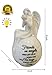 Friendship Angel Figurine Night Light – Ceramic LED Guardian Angel with Heartfelt Quote – Friends are Angels Gift for Birthday, Encouragement, Sympathy, or Christian Home Décor