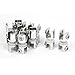 Aexit Zinc Alloy Fall Protection 10mm Thickness Window Glass Shelf Clip Support Safety Clips 10pcs