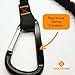 Tool Lanyard with Spring Locking Aluminum Carabiner & Adjustable Loop End, 153 cm Working Length, Max Load 9KG - Tool Safety for Scaffolding & Working at Height - 3 Pack