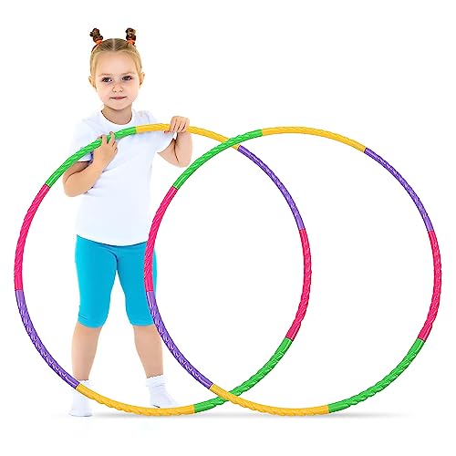 Aoreun Hula Hoop Reifen Kinder, 2 Stück 8 Abschnitte teilbarer...