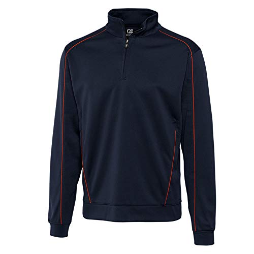 Cutter & Buck Men's Performance and Moisture Wicking Edge Half-Zip Pullover