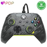 PDP Wired Controller - Atomic Carbon, Gamepad Anthrazit/orange, Für