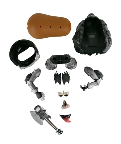 Poptaters KISS Gene Simmons Iconic Rock Band 4" Collectible Figure with 12 Interchangeable Pieces & Surprise Part - Toys for Kids & Adults - Ages 8+