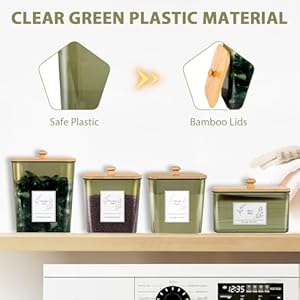 4packlaundrypodscontainerdryersheetholderplasticlaundrypodholderwithlidsscoopslaundryroomorganizationandstoragesetsforpowderdetergentscentbooster Urban Country Home Decor 4 pack laundry pods container dryer sheet holder plastic laundry pod holder with lids scoops laundry room organization and storage sets for powder detergent scent booster urban country home decor