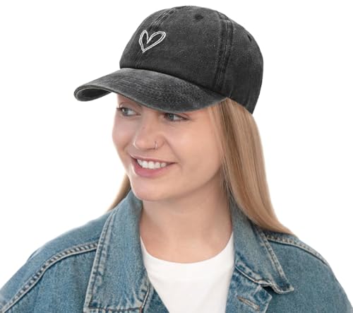 Image of XYIYI Vintage Washed Distressed Baseball Cap Adjustable Cotton Dad Hat for Women Men