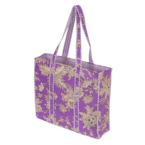 Image of Marubhumi Women Lightweight Travel Bag Purse Cotton Shoulder Tote Bag For Shopping Grocery & Beach Bag