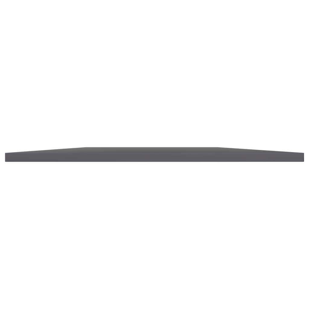 Bücherregal-Bretter Hochglanz-Grau 80x50x1,5 cm aus Holzwerkstoff 4 Stück, Robustes Regalsystem für Wohnzimmer, Büro, Küche, Keller, modularer Stauraum und Ordnung