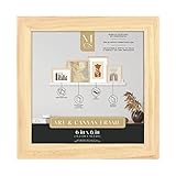 Design polyvalent : notre cadre en bois de galerie est un cadre d'art multifonction avec un profil de 1,9 cm de large et 3,2 cm de profondeur et une finition naturelle sur bois de pin, parfait pour afficher des photos et des impressions et exposer des œuvres d'art sur toile