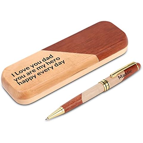 Bolígrafos de Madera Grabados Personalizados Cover