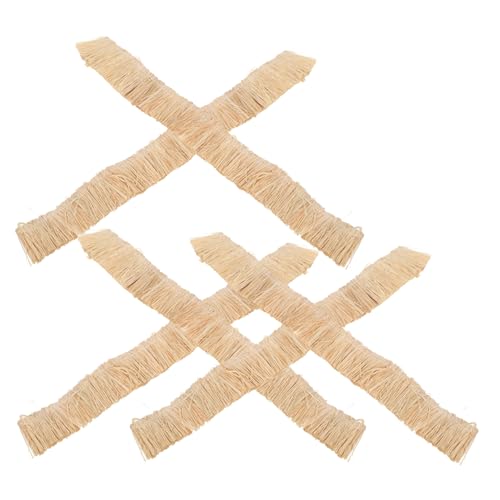 ibasenice Künstliches Stroh 6 Stück Reetdach Material 3x30cm für...