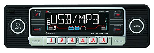 KDX-Audio Retro-600N - Radio CD, MP3, WMA, Bluetooth, color negro