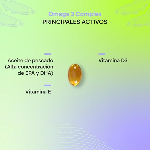 Miniatura 5 de Omega 3 Cápsulas 2000mg - Epa Y Dha 1257mg - Vit D Y E - Aceite De Pescado - 60 Softgels Fish Oil Omega 3 Nutralie