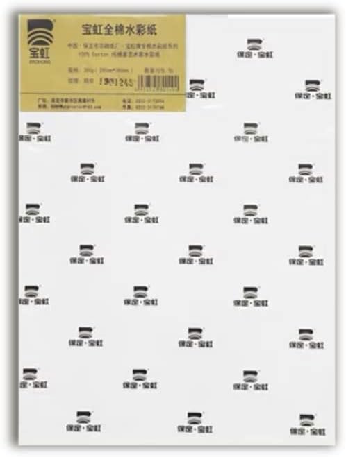 Watercolor Paper ROLL, BAOHONG Artists' Watercolor Paper, 100% Cotton, Acid-Free, 140LB/300GSM (HOT Press 30"X22", Pack of 10 Sheets)