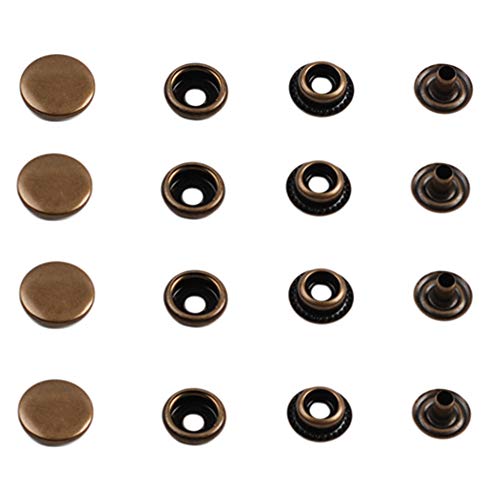 80 Pcs Snap Fasteners Set Marine Grade Copper Buttons Snap Stud Cap Socket Set, 15 Mm In Diameter (Copper 20 Sets) #TOP2