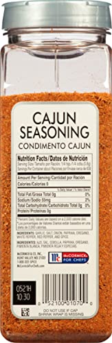 Mccormick Culinary Cajun Seasoning, 18 Oz - One 18 Ounce Container Of Cajun Seasoning Mix, Made To Enhance Catfish, Crawfish, Jambalaya, Gumbo And More #TOP1