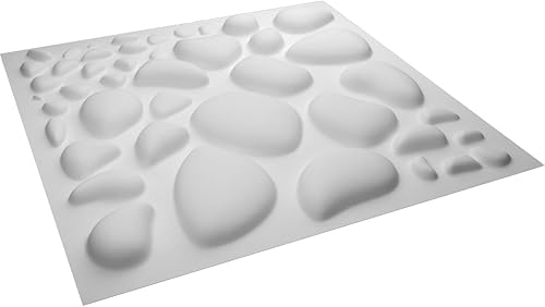 Miniatura 6 de Ekena Millwork WP20X20SLWH-CASE-50 19 5/8 pulgadas de ancho x 19 5/8 pulgadas de alto Shale EnduraWall Decorativo 3D Panel de Pared Cubre 133.73