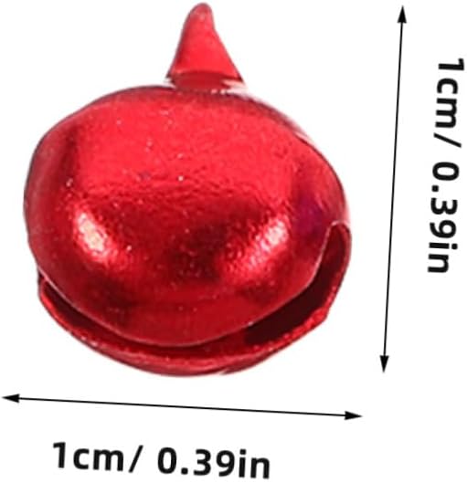 EXCEART 10mm Mini Bells 100pcs Jingle Bells Christmas Ornaments for Tree Wedding DIY Jewelry Craft