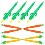 JOINPAYA 12 Stück Druckbleistifte 05mm Cartoon Kunststoff Schulbleistifte mit Druckmechanik für Schüler und Haushalt