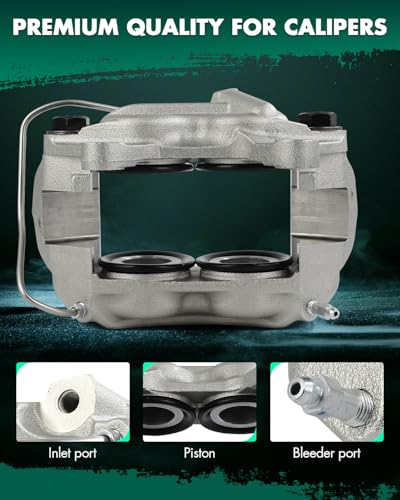 Image of SCITOO 184403 184402 Front Left & Right Disc Brake Calipers Fit For Ford For Country Sedan 1965-1967,For Mercury For Monterey 1965-1967,For Mercury For Park Lane 1965-1967, 4 Pistons