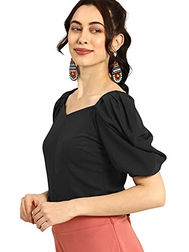 Image of Nefer Women's Solid V-Neck T-Shirt