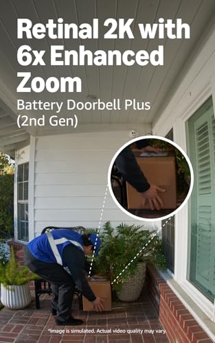Image of Ring Battery Doorbell Plus (newest model), Nickel Silver with Spotlight Cam Plus, Battery, White