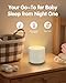 PureNurt White Noise Machine: Red Light Therapy Sleep Sound Machine with 38 Soothing Sounds & Calming Womb Soother Shusher, Memory Function, Dimmable Nursery Night Light with Timer for Baby Adult Gift