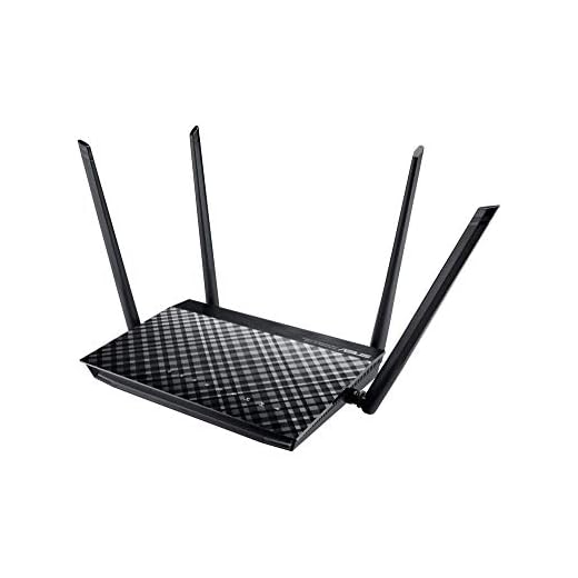Asus RT-AC1200GPLUS Router Wireless Gigabit Dual Band AC1200, MIMO, 4 Antenne Esterne 5dBi Fisse, USB 2.0 con Supporto 3G-4G LTE, RJ45 Gigabit, Tecnologia AiRadar