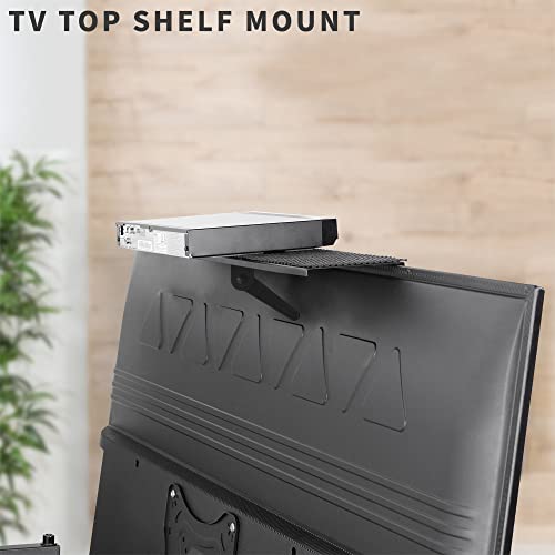 Vivo Tv And Monitor Top Shelf Mounting Bracket With 12 Inch Wide Padded Platform And Rotary Clamp, Holds Small Speakers, Streaming Devices, Home Decor, And More, Mount-Sftv1 #TOP1