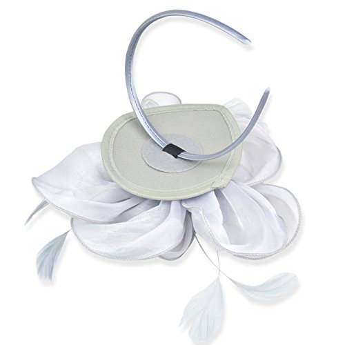 Dreshow Fascinators Hat Tea Party Headwear Ribbons Feathers On A Headband And A Clip For Girls And Women #TOP4