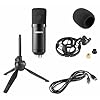 VONYX CM300 USB Condenser Microphone - Professional Studio USB Podcast Mic Kit with Shock Mount, Tripod Stand & Pop Filter for Podcasting, Streaming, Gaming, Voice Recording - Black #3