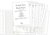 Format A4 Pack de démarrage Livre Arbre généalogique blanc