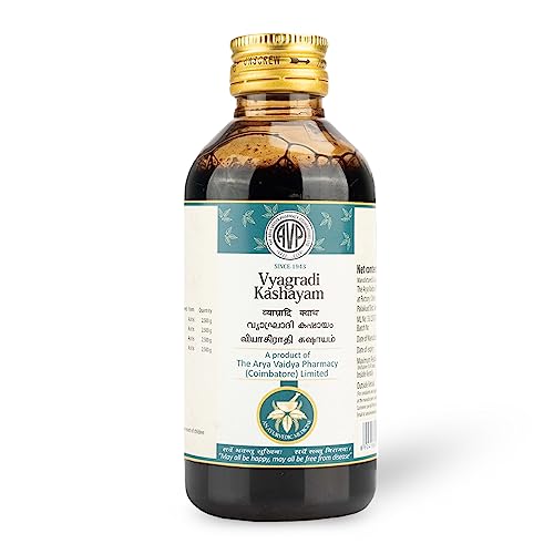 See full amazon price history chart for AVP Vyagradi Kashayam 200ML | Manages Cough | Helps in Breathlessness And Rhinitis | Alleviates Pain | Acts As An Anti-Inflammatory Agent AVP Vyagradi Kashayam 200ML | Manages Cough | Helps in Breathlessness And Rhinitis | Alleviates Pain | Acts As An Anti-Inflammatory Agent (B0CC554C84) Amazon Price History, Amazon Price Tracker