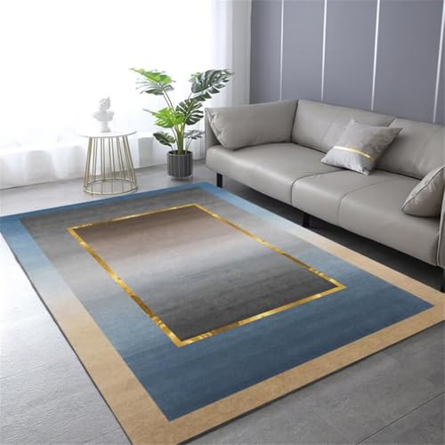 Alfombra antiácaros gris lavable para crear rincones de relax junto al sofá 2